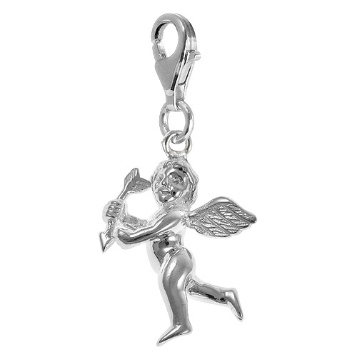 Silver Bracelet With Cupid Charm