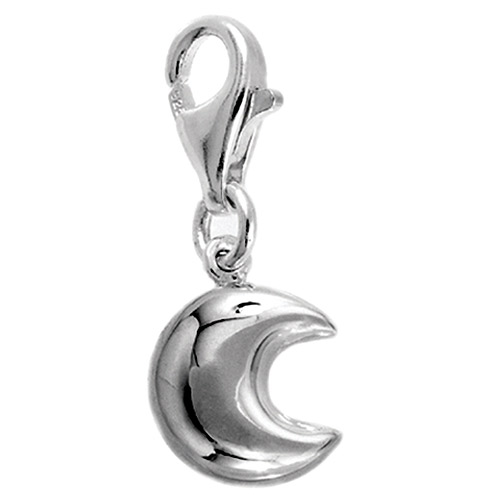 Silver Moon Charm