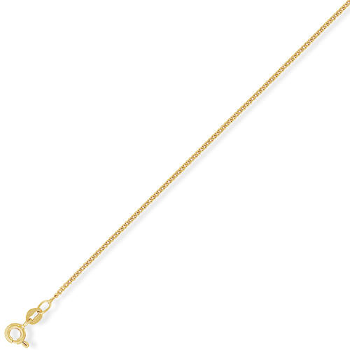 9ct Gold Curb Chain 16 Inch