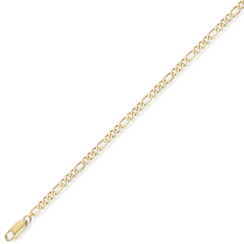 9ct Gold Figero Chain 16 Inch