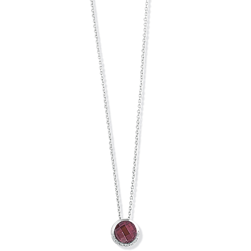 9ct Gold Garnet Necklace