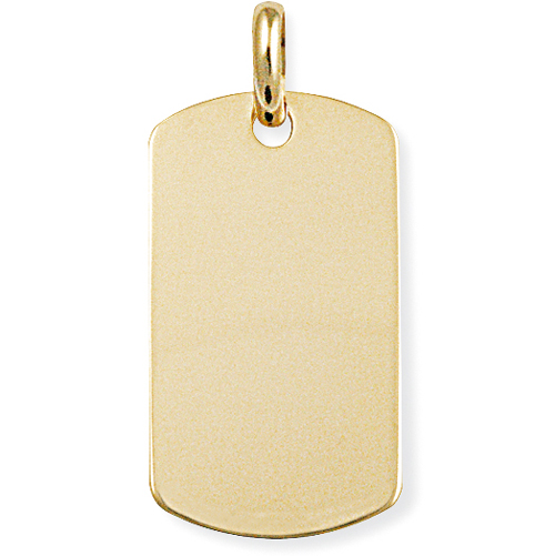 9ct Plain Ingot Pendant