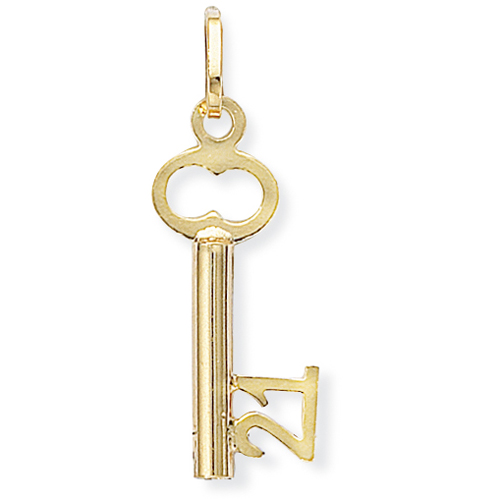 9ct Gold 21 Key Charm