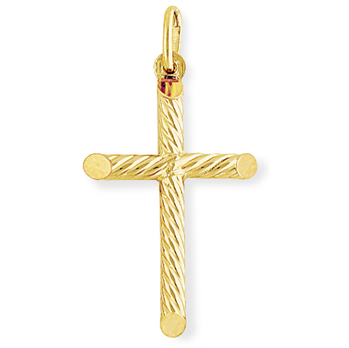 9ct Gold Patterned Cross