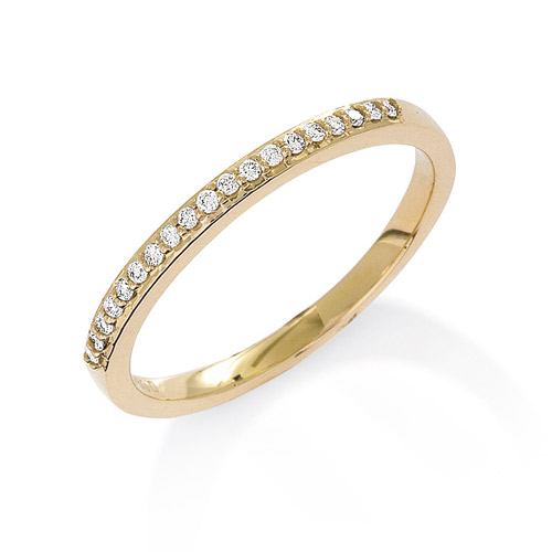 9ct Gold Diamond Ring 0.08cts