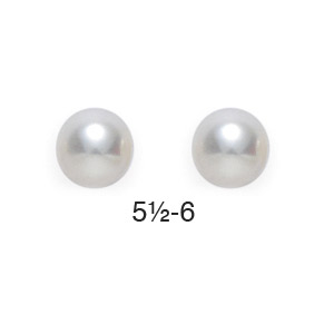 9ct White Pearl Stud Earrings